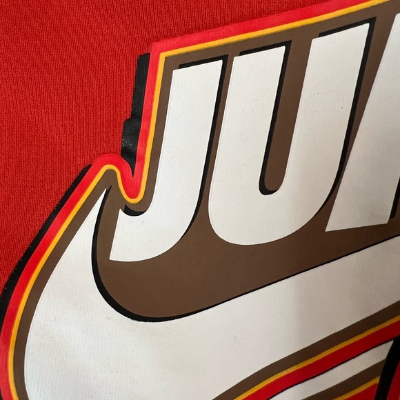 Rare Vintage 90s Air Jordan Vintage Sweatpants Joggers NBA World Champs Orange - Picture 10 of 11